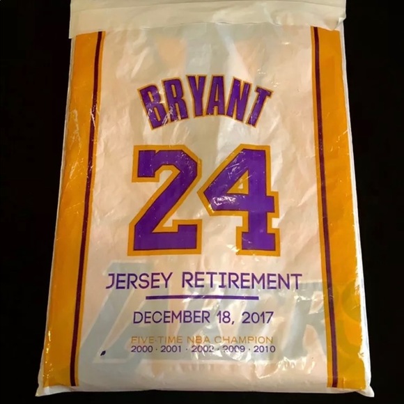 Kobe Bryant Retirement Ceremony Jerseys
